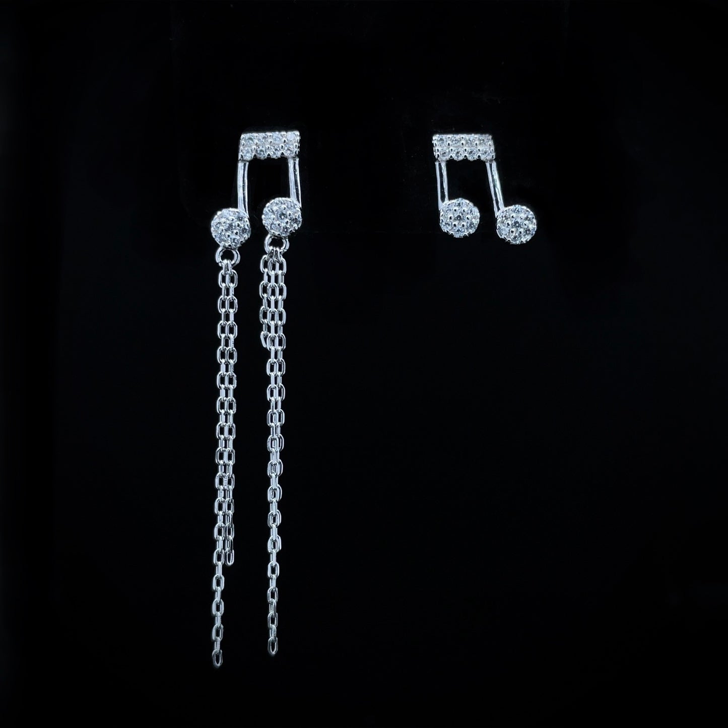 Music Note Dangle Earrings