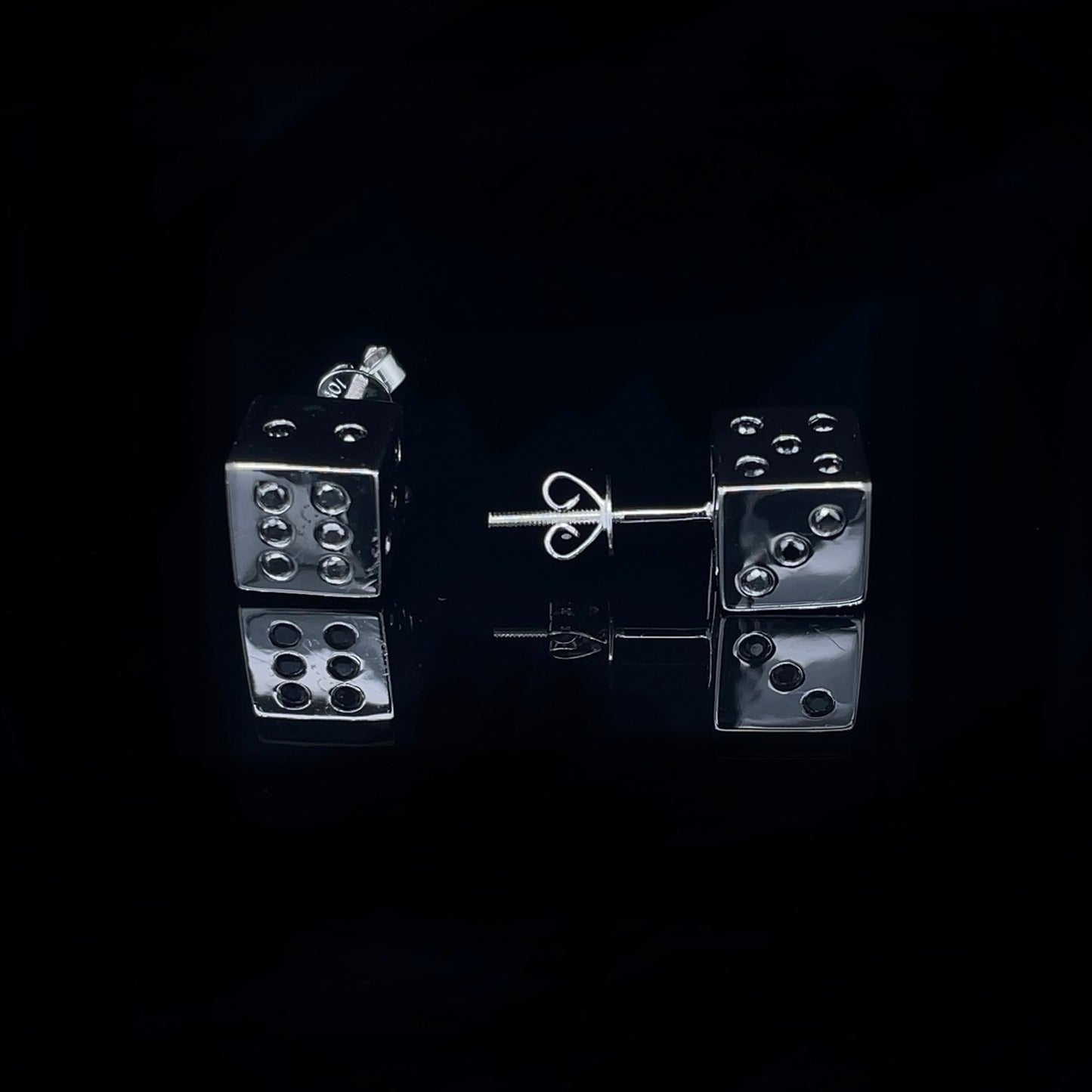 Diamond Dice Earrings