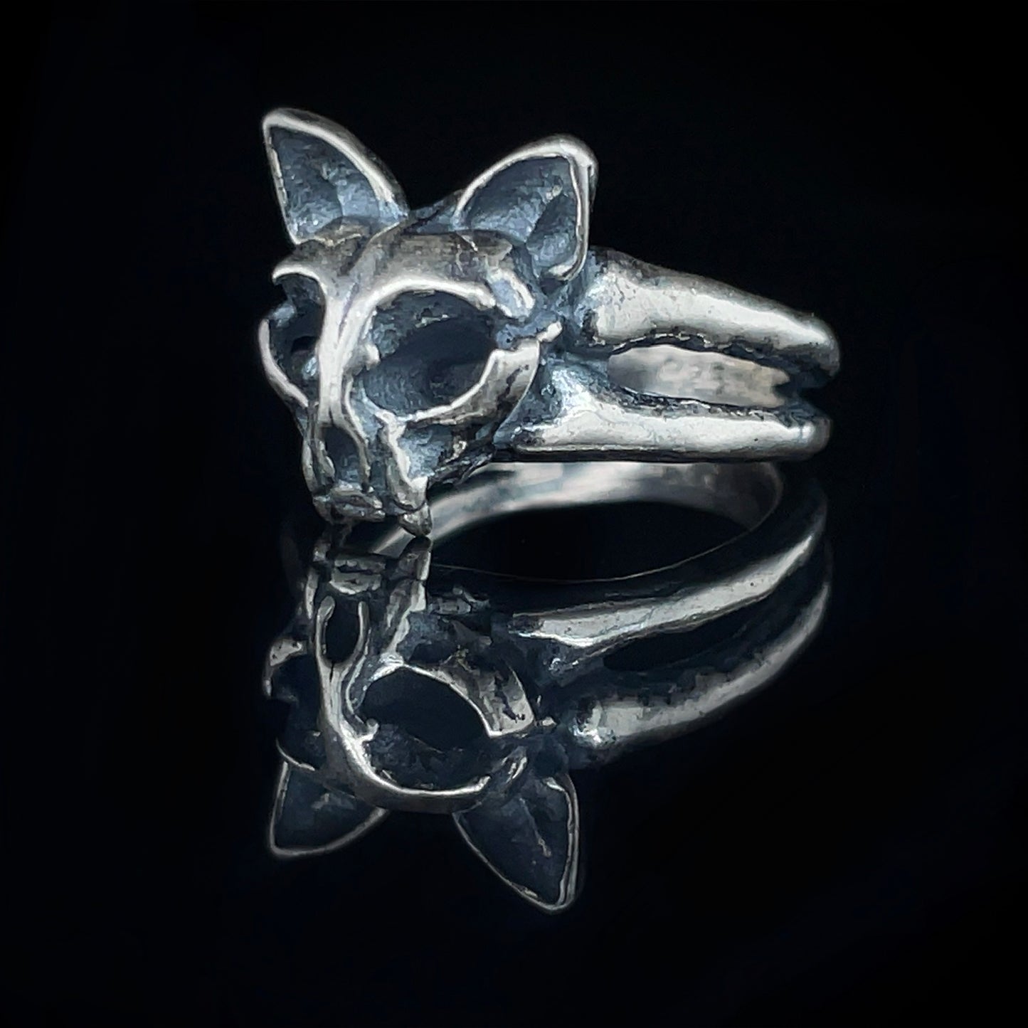 Cat Skull Ring