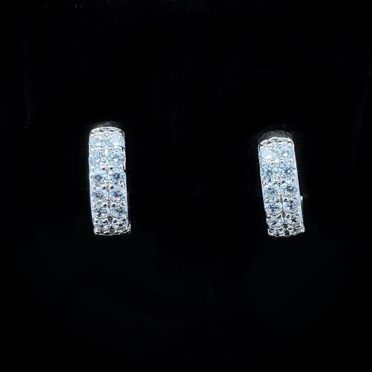 Iced Out Hoop Earrings