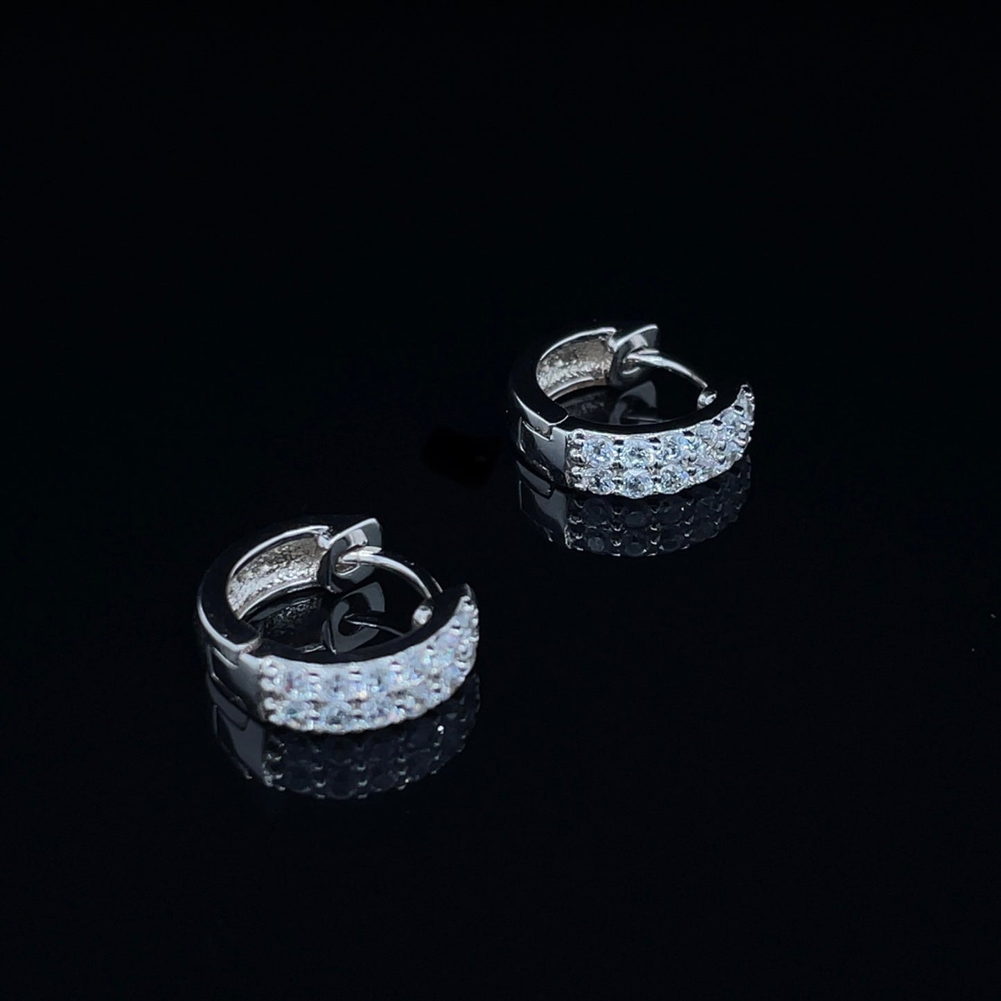 Iced Out Hoop Earrings