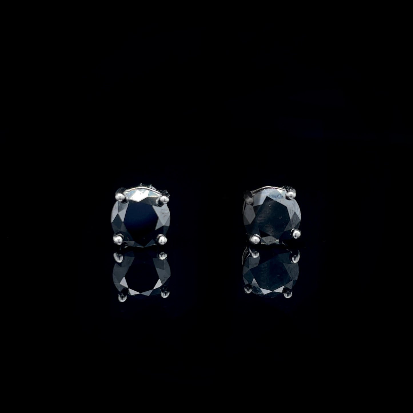 Black Stud Earrings