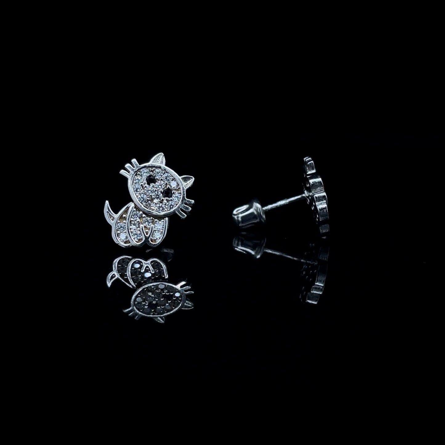 Kitty Stud Earrings