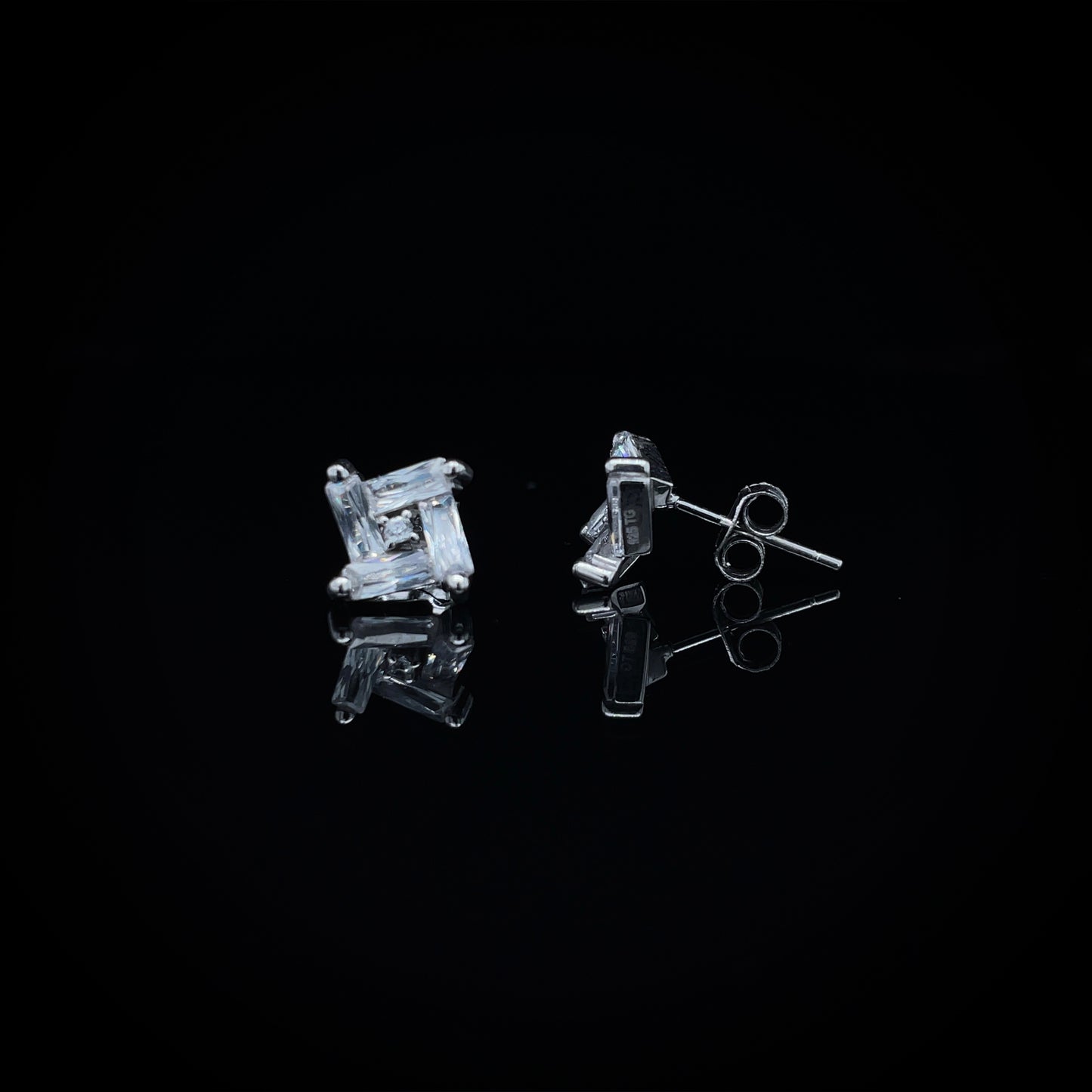Cubic Zirconium Kite Earrings