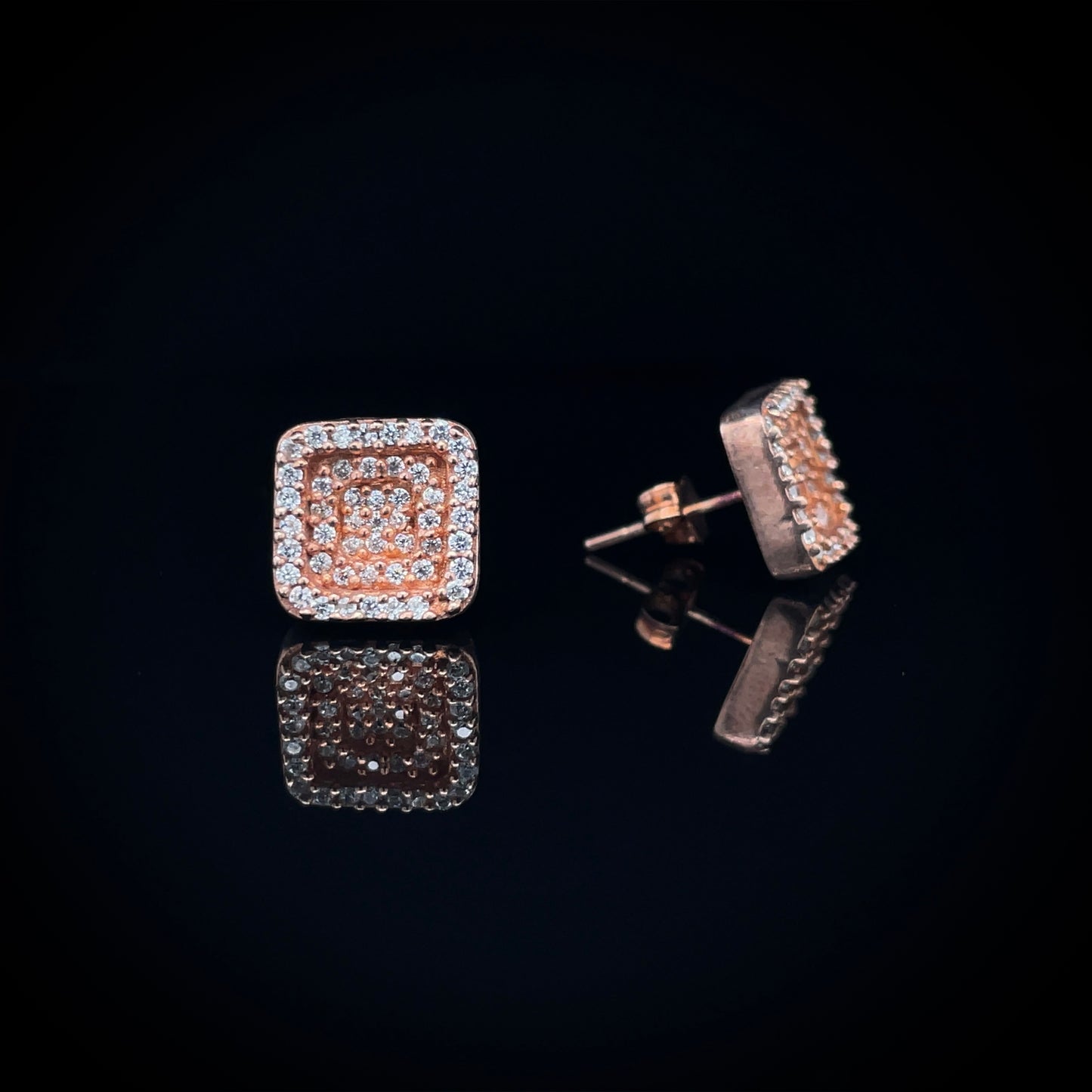 Iced Out Square Studs