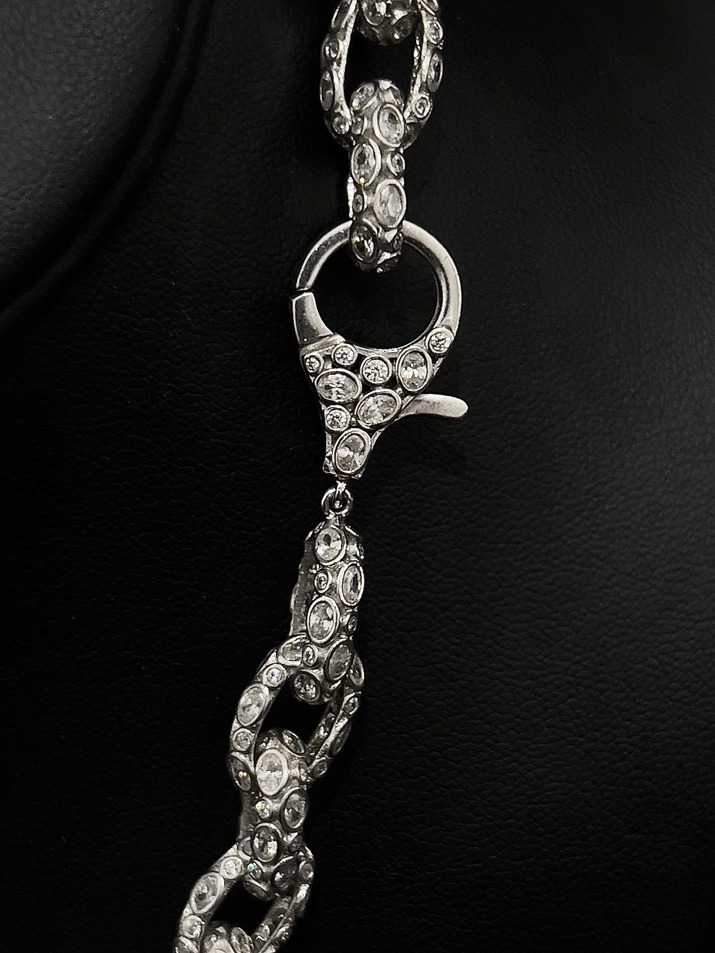 Custom Iced Out 10mm Anchor Chain & Bracelet Set