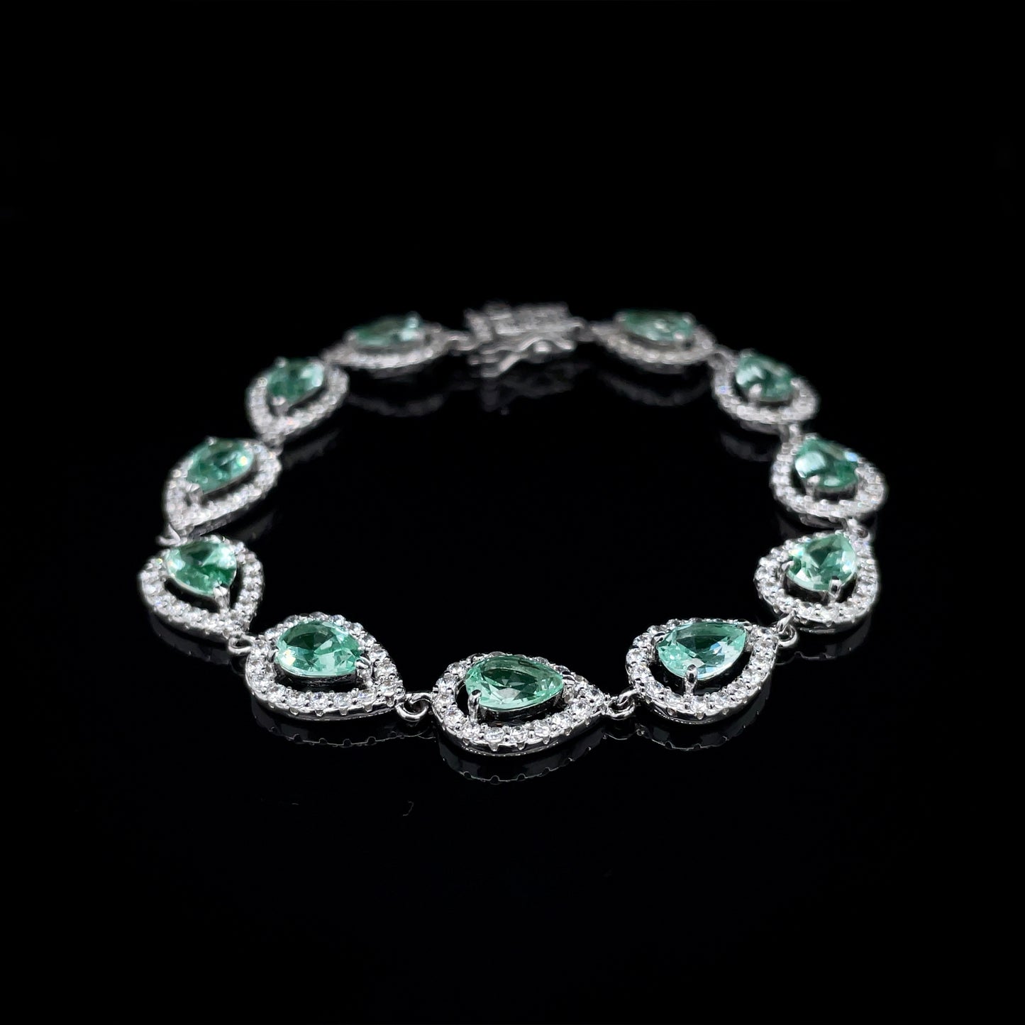 Sea Foam Green Teardrop Bracelet