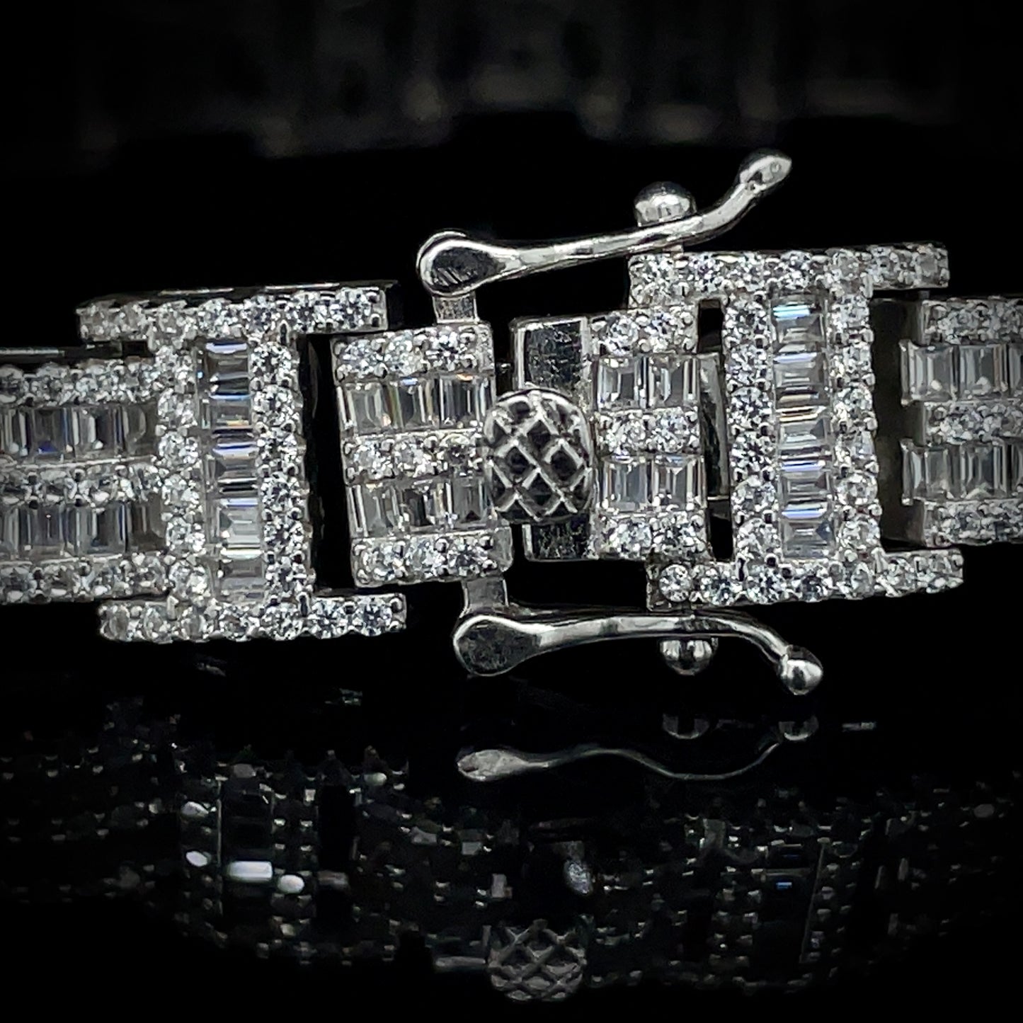 Iced Out 925 Custom Link Bracelet 8.8mm