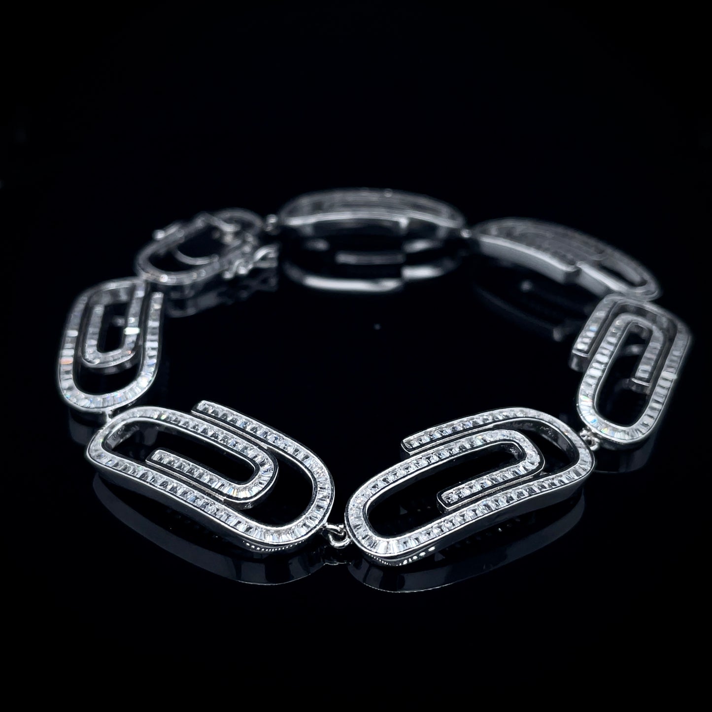 Icy 925 Paperclip Chain Bracelet