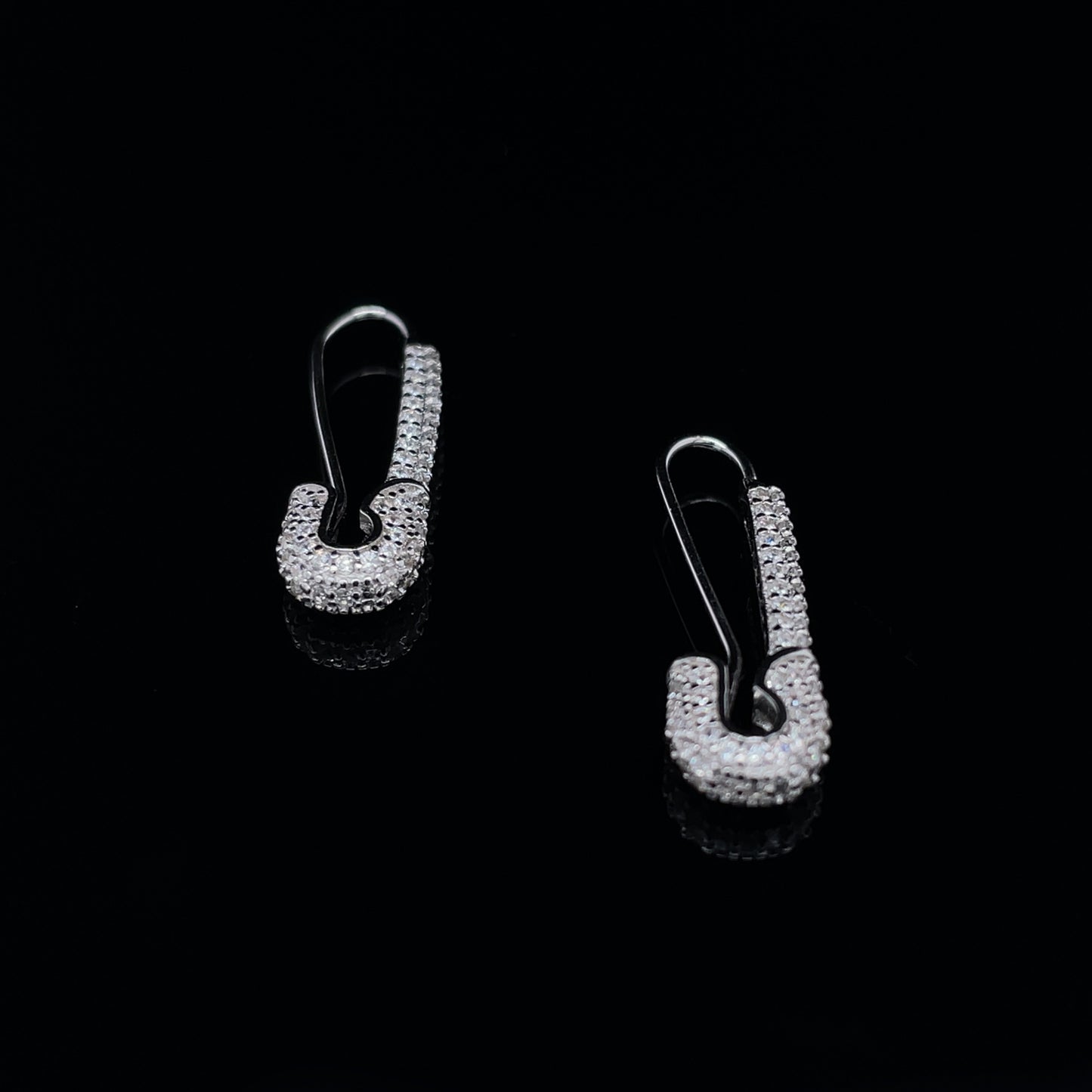 Safety Pin Hoop Earrings