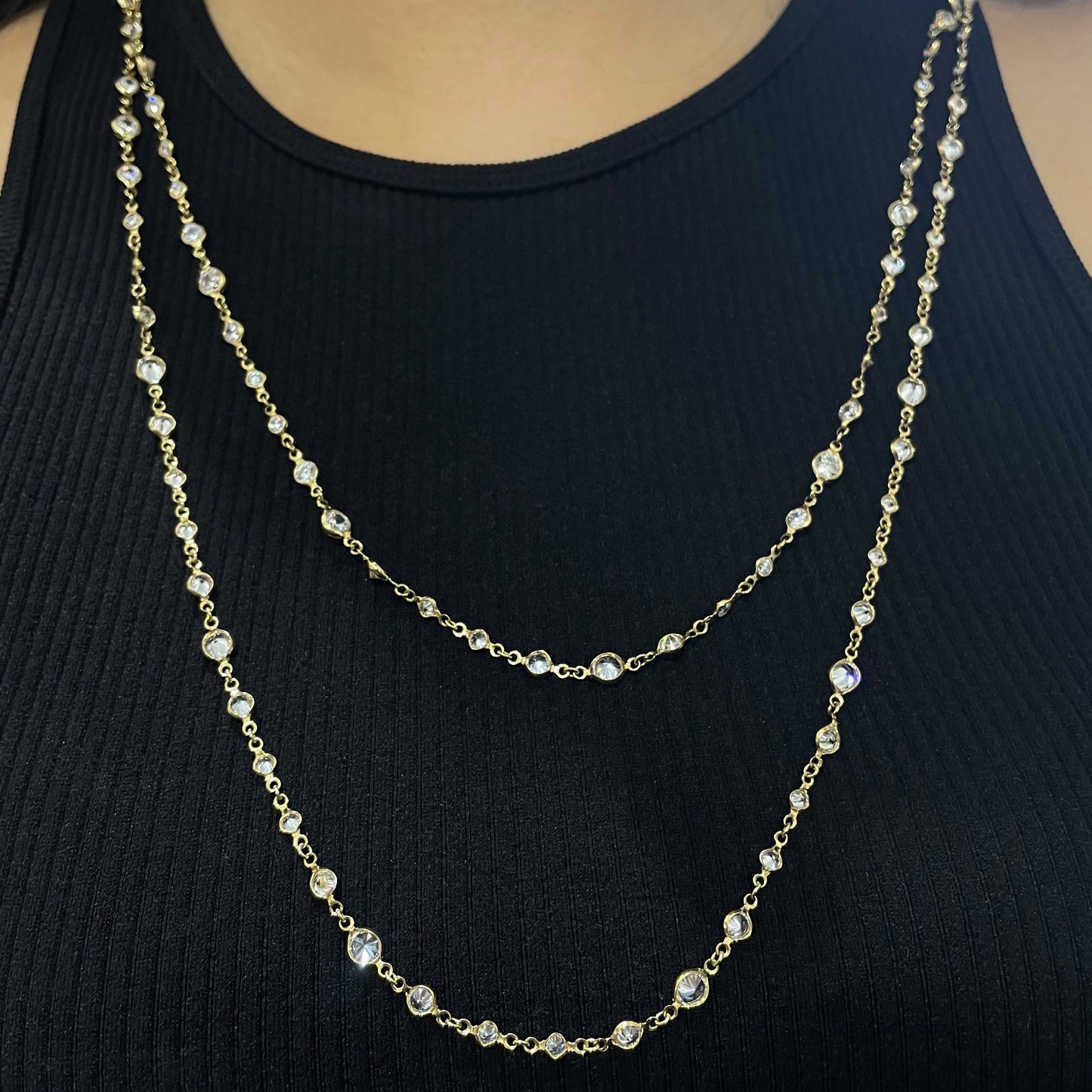Double Chain with Simulated Diamonds
