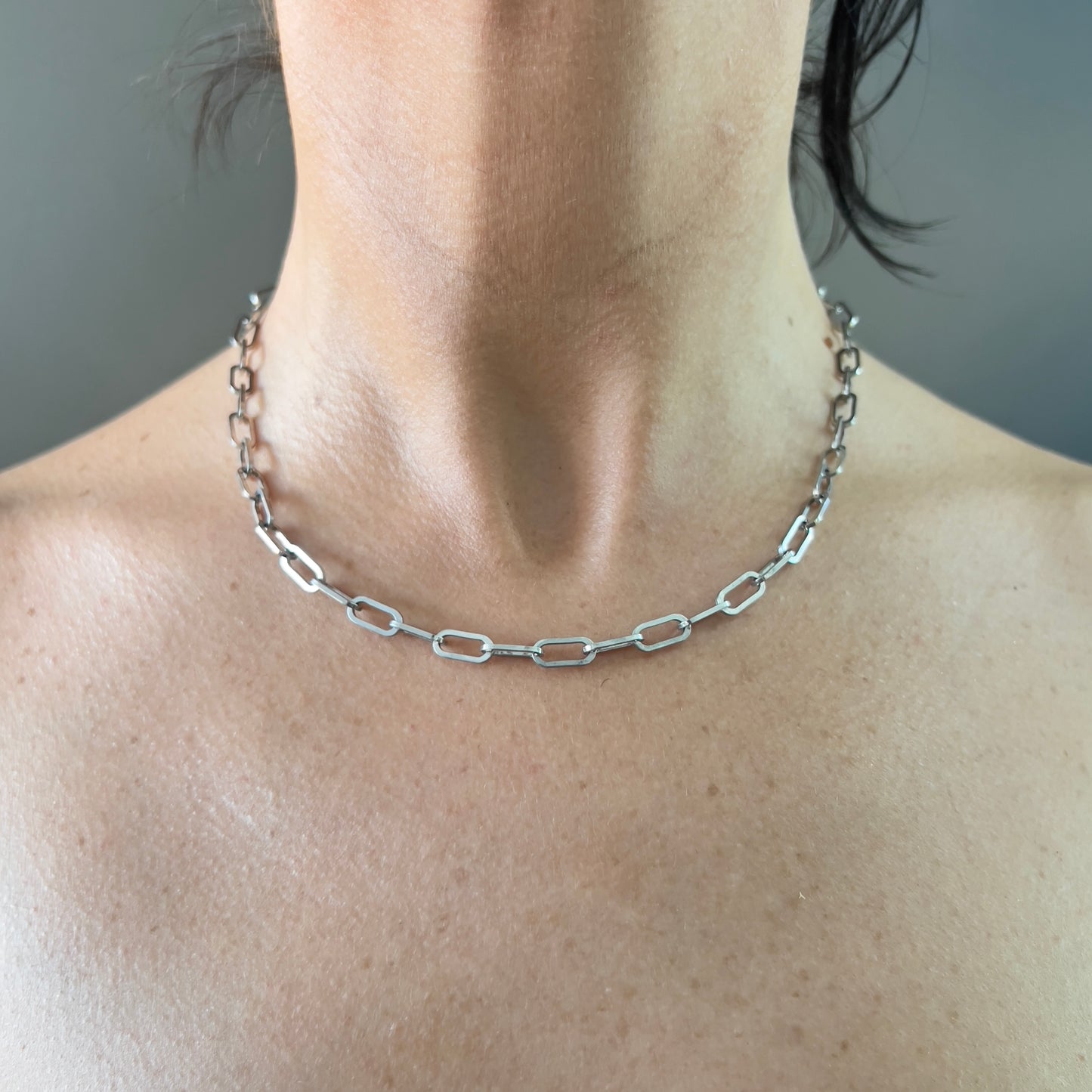Paperclip Chain in Sterling Silver 5mm