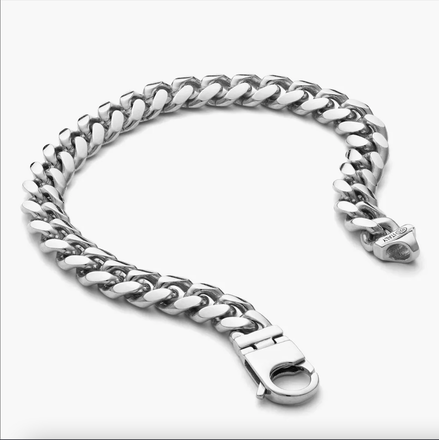 Silver Miami Curb Bracelet 7mm