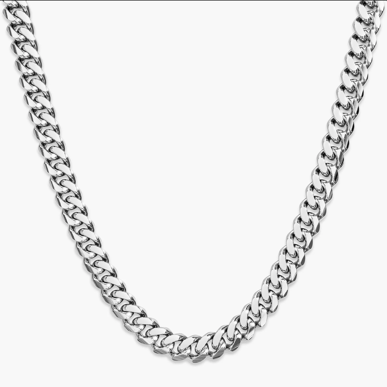 Silver Miami Curb Chain 7mm