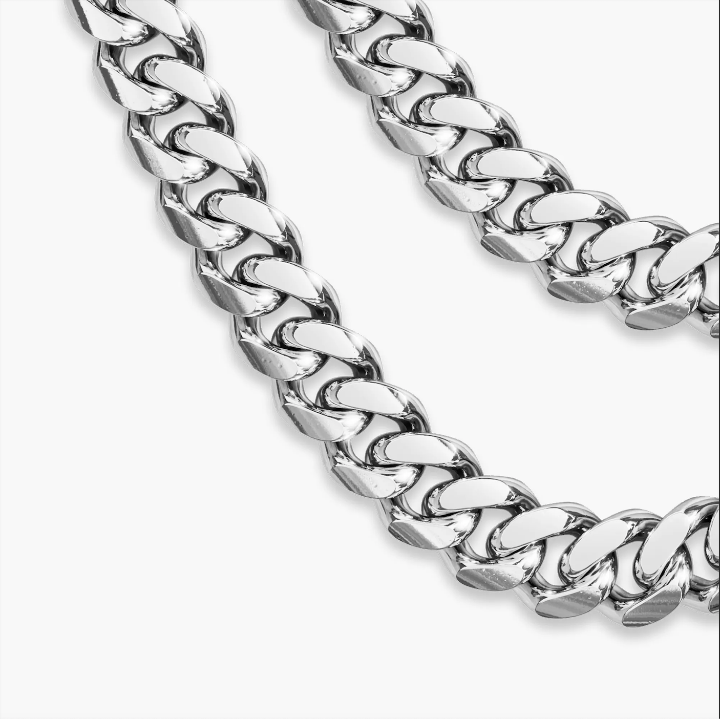 Silver Miami Curb Chain 7mm