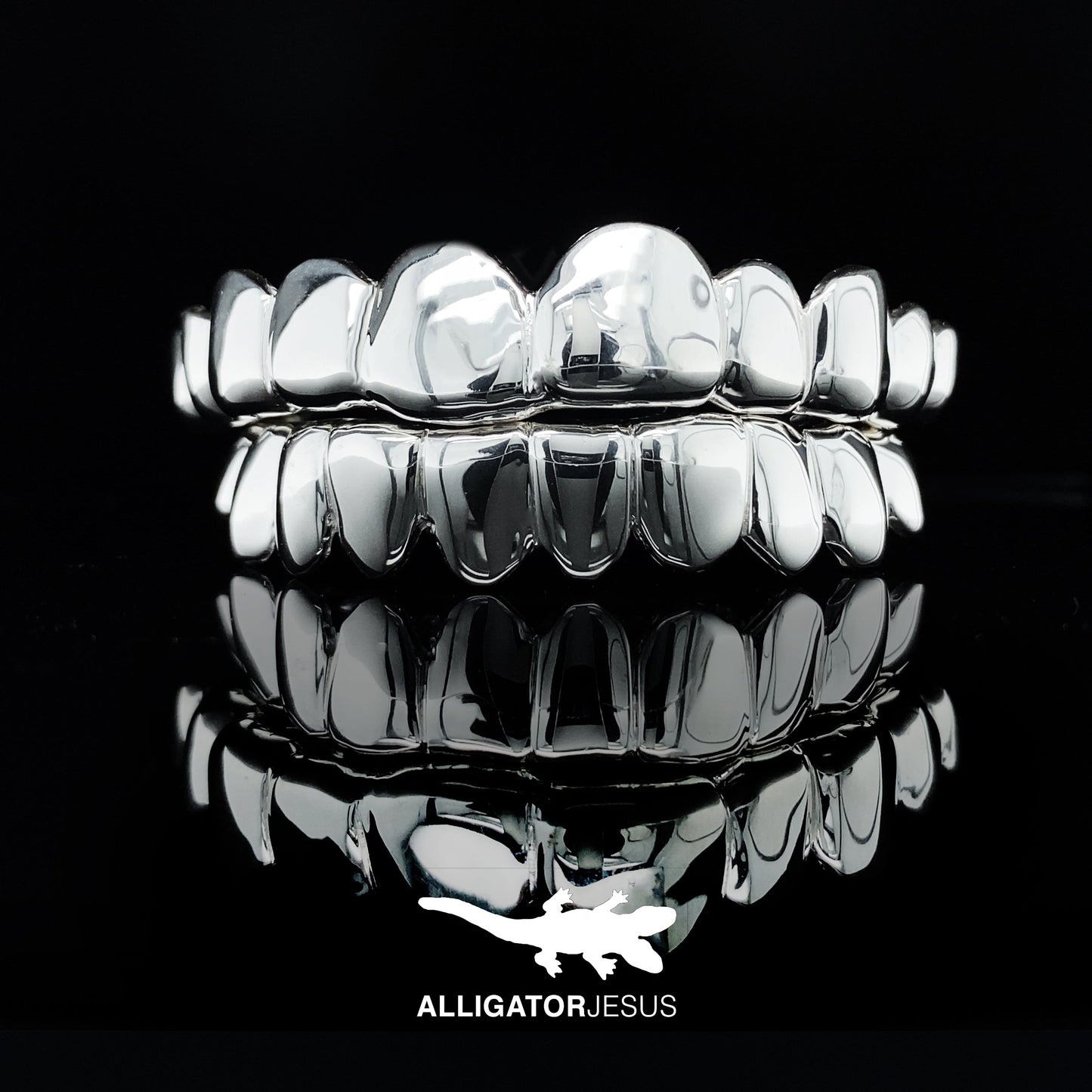 Solid Cap Silver Grillz