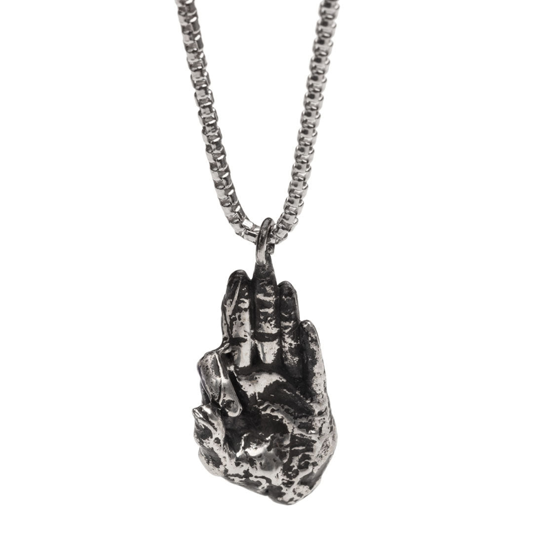 Sterling Silver Mudras Pendant by Alligator Jesus