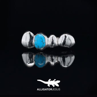 Turquoise grillz by Alligator Jesus